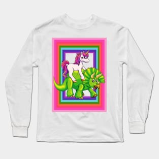 Frame In Pink Uni Long Sleeve T-Shirt